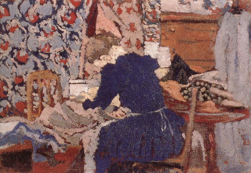 Edouard Vuillard Sewing room France oil painting art